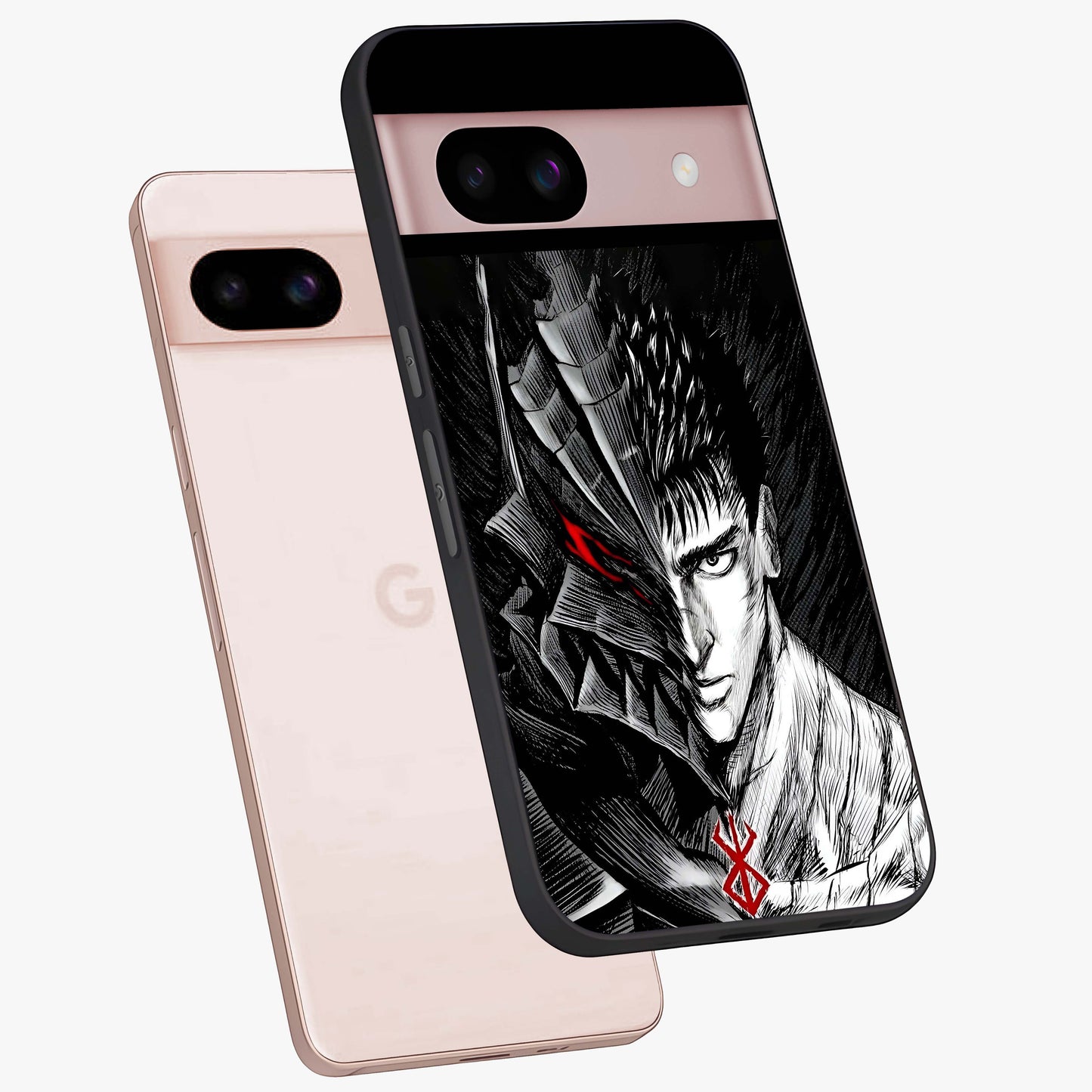 Berserker Blood Oath Glass Case displayed in angled mockup highlighting dark fantasy graphic design and powerful theme.