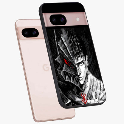 Berserker Blood Oath Glass Case displayed in angled mockup highlighting dark fantasy graphic design and powerful theme.