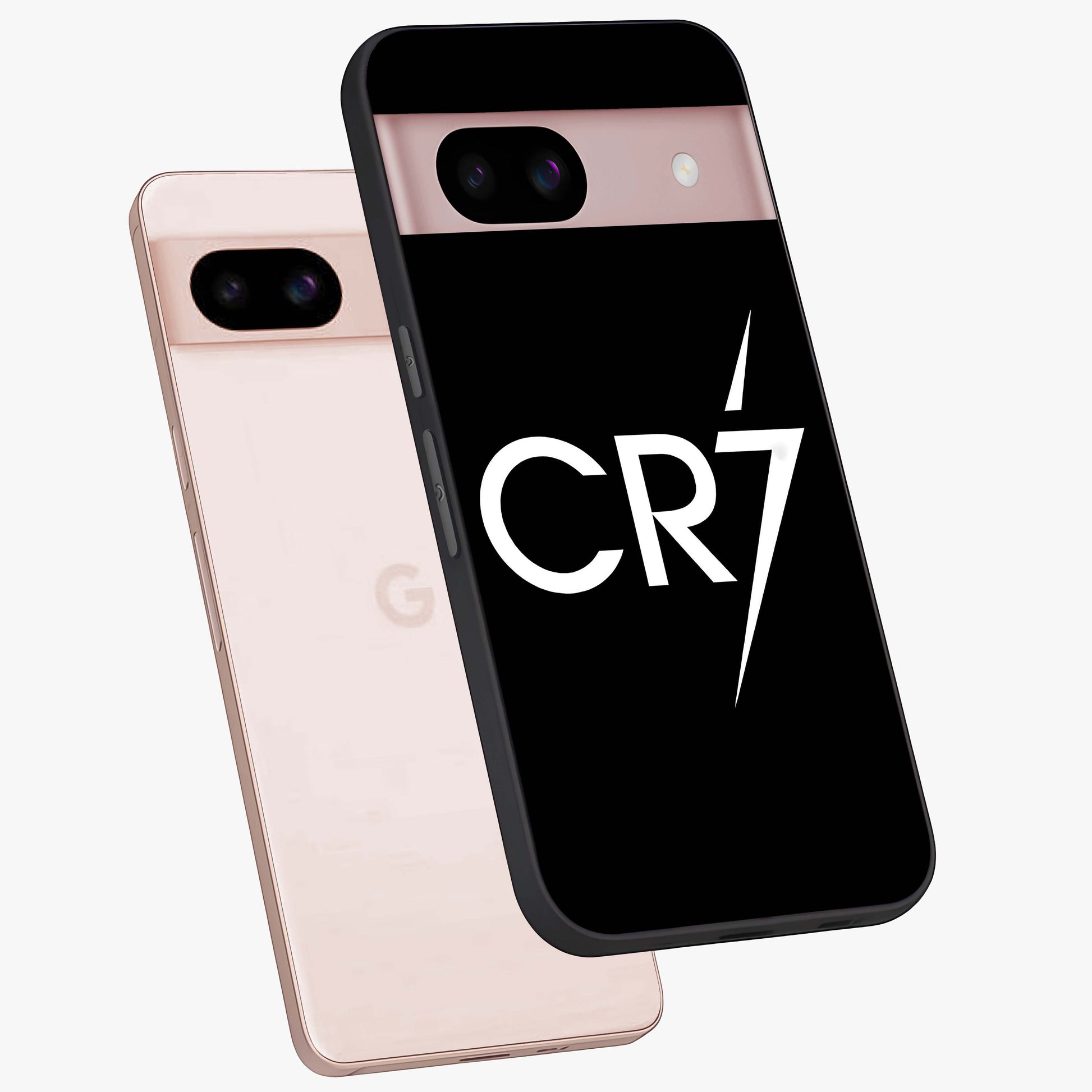 Cr7 Elite Strike Glass Case displayed in angled mockup highlighting powerful sports graphic with bold athletic theme.