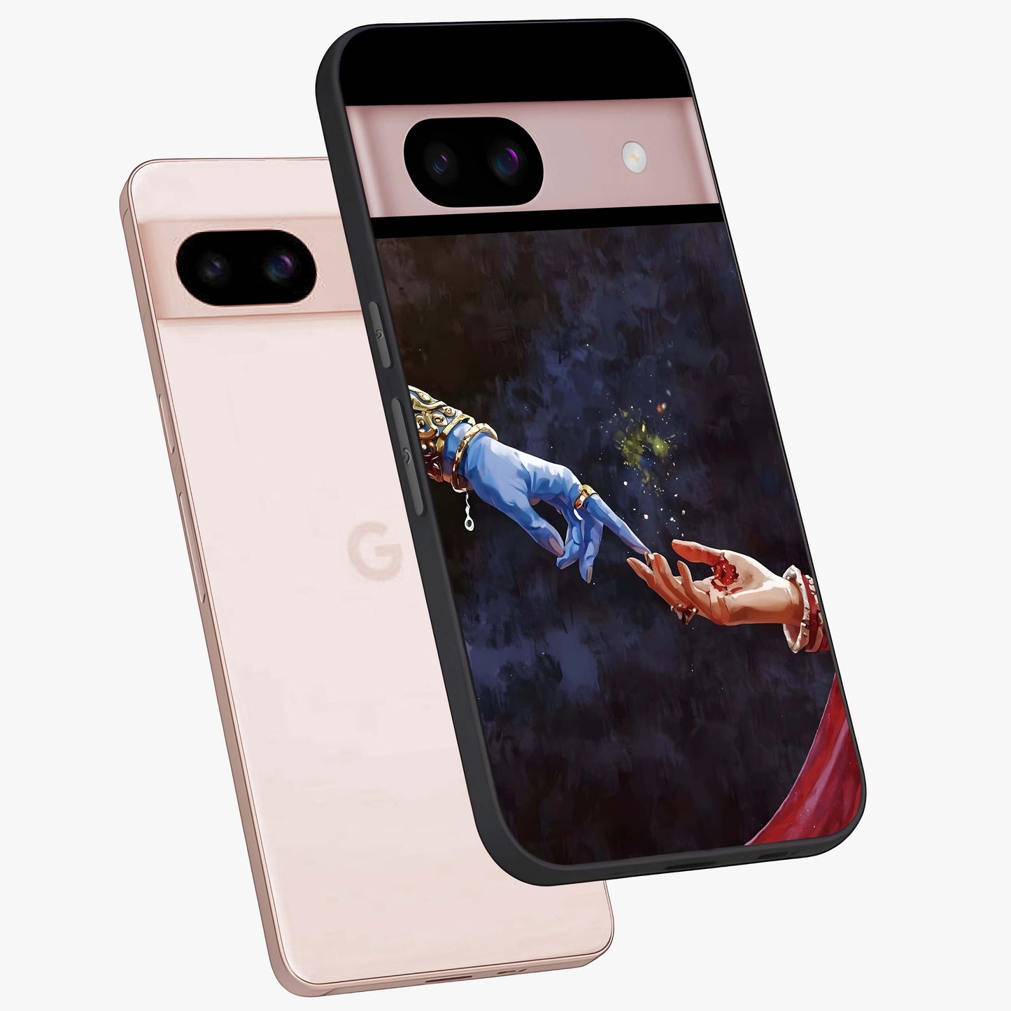 Divine Touch Eternal Glass Case displayed in angled mockup highlighting elegant divine inspired design with calm aesthetic style.