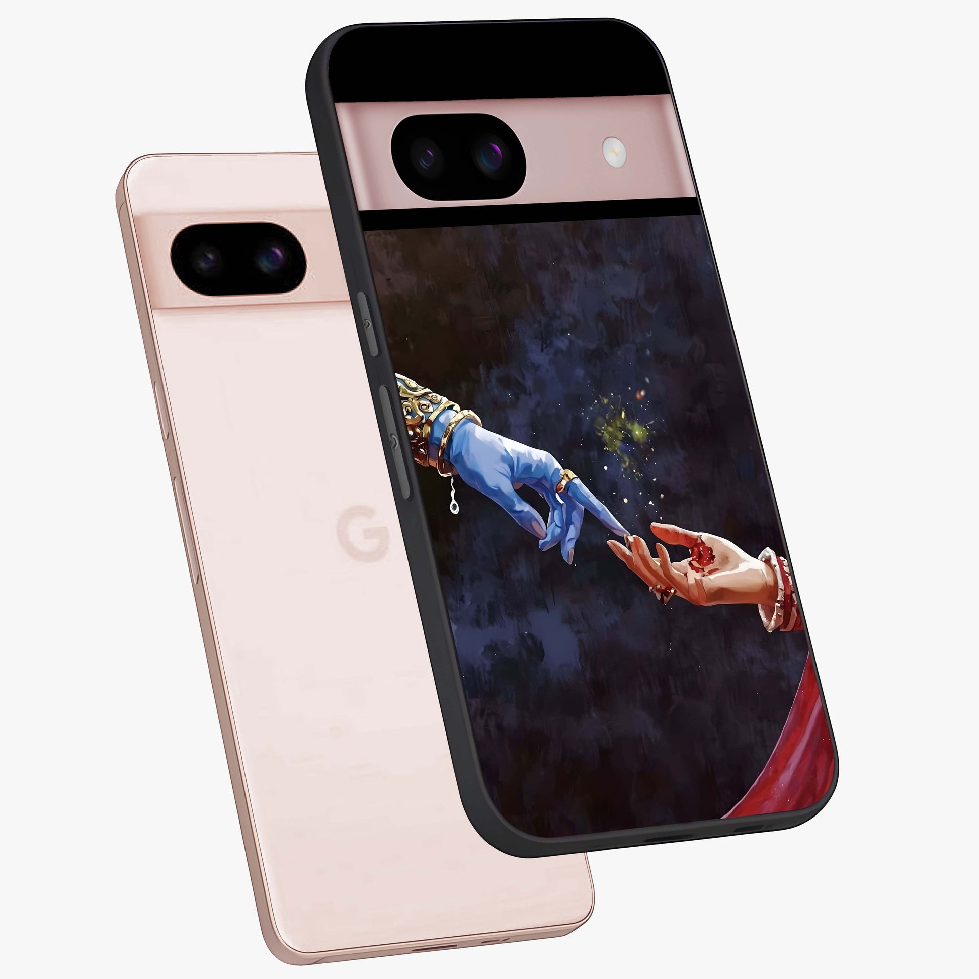 Divine Touch Eternal Glass Case displayed in angled mockup highlighting elegant divine inspired design with calm aesthetic style.