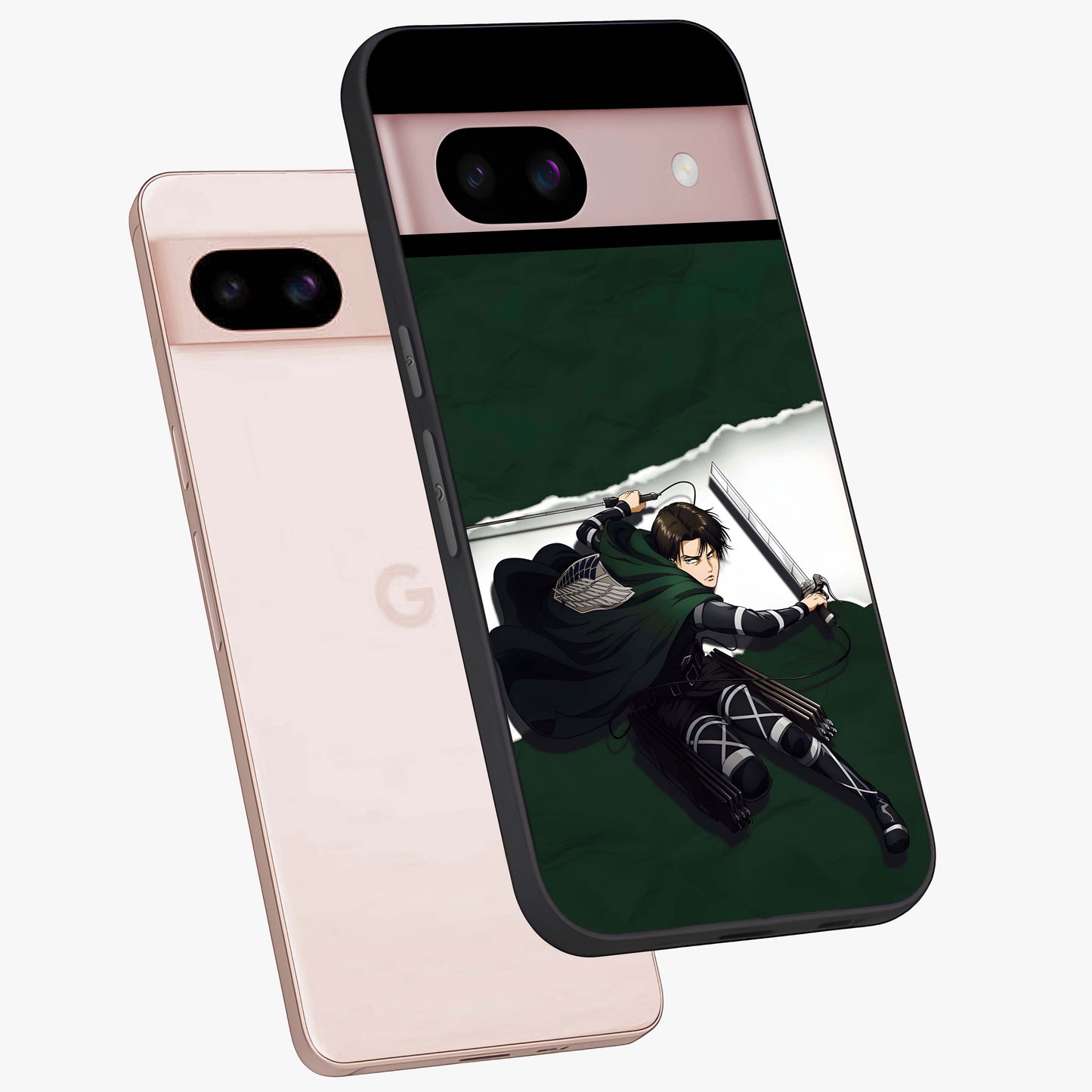 Emerald War Vanguard Glass Case displayed in angled mockup highlighting intense battle inspired design with emerald tone aesthetic.