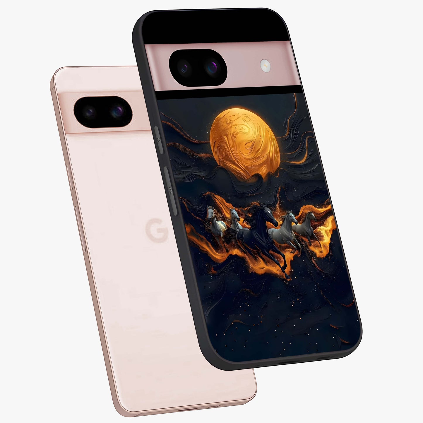 Golden Royal Heritage Glass Case displayed in angled mockup highlighting luxurious heritage design with golden aesthetic style.