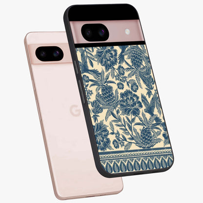 Heirloom Wild Bloom Glass Case displayed in angled mockup highlighting botanical bloom design with classic aesthetic style.