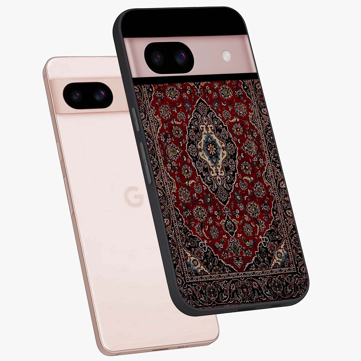 Heritage Carpet Royale Glass Case displayed in angled mockup highlighting intricate royal carpet design with heritage aesthetic.