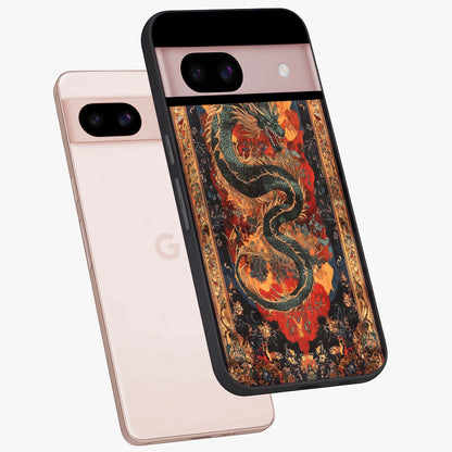 Inferno Dragon Soul Glass Case displayed in angled mockup highlighting powerful dragon illustration with inferno aesthetic.