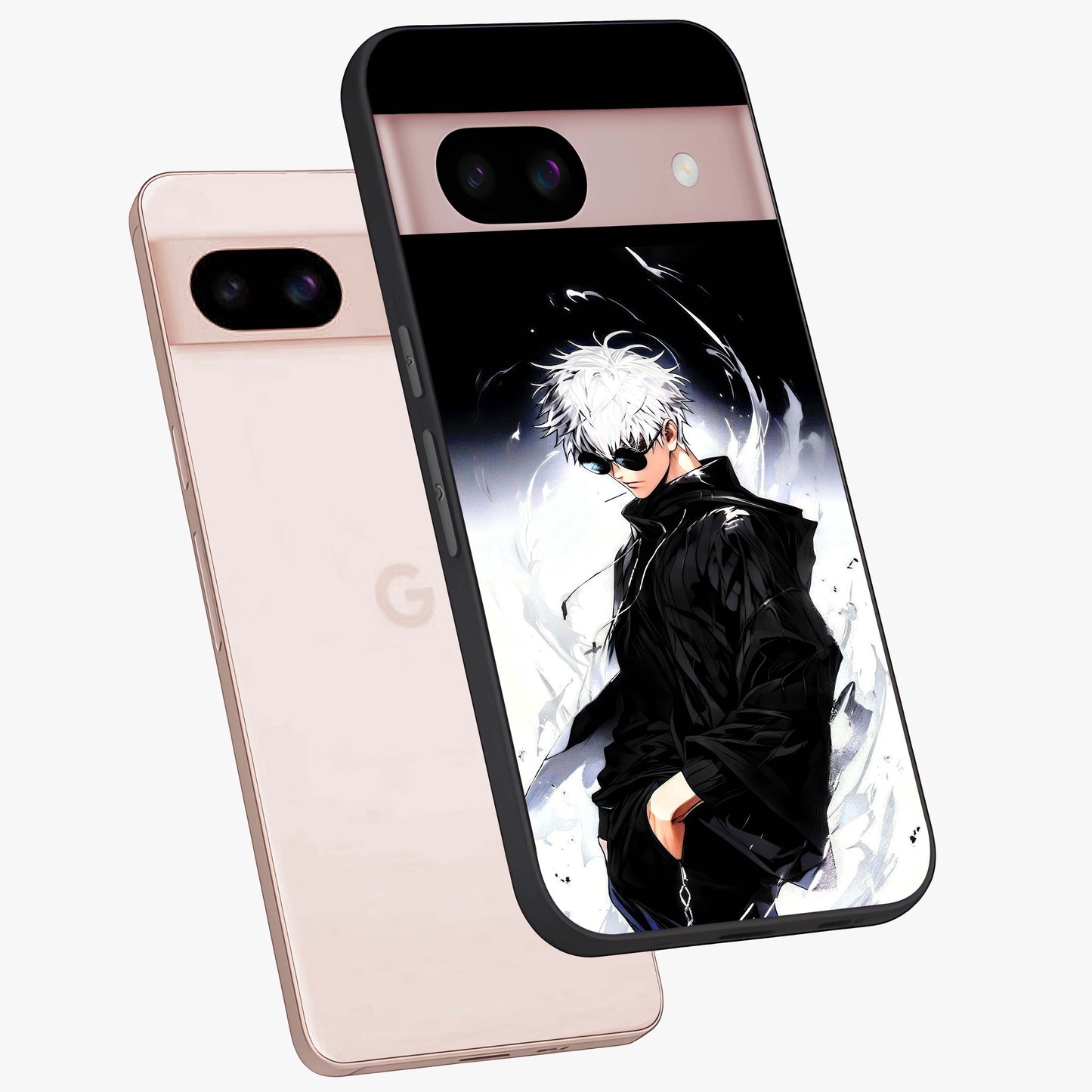 Limitless Shadow King Glass Case displayed in angled mockup highlighting dramatic dark hero design with intense aesthetic.