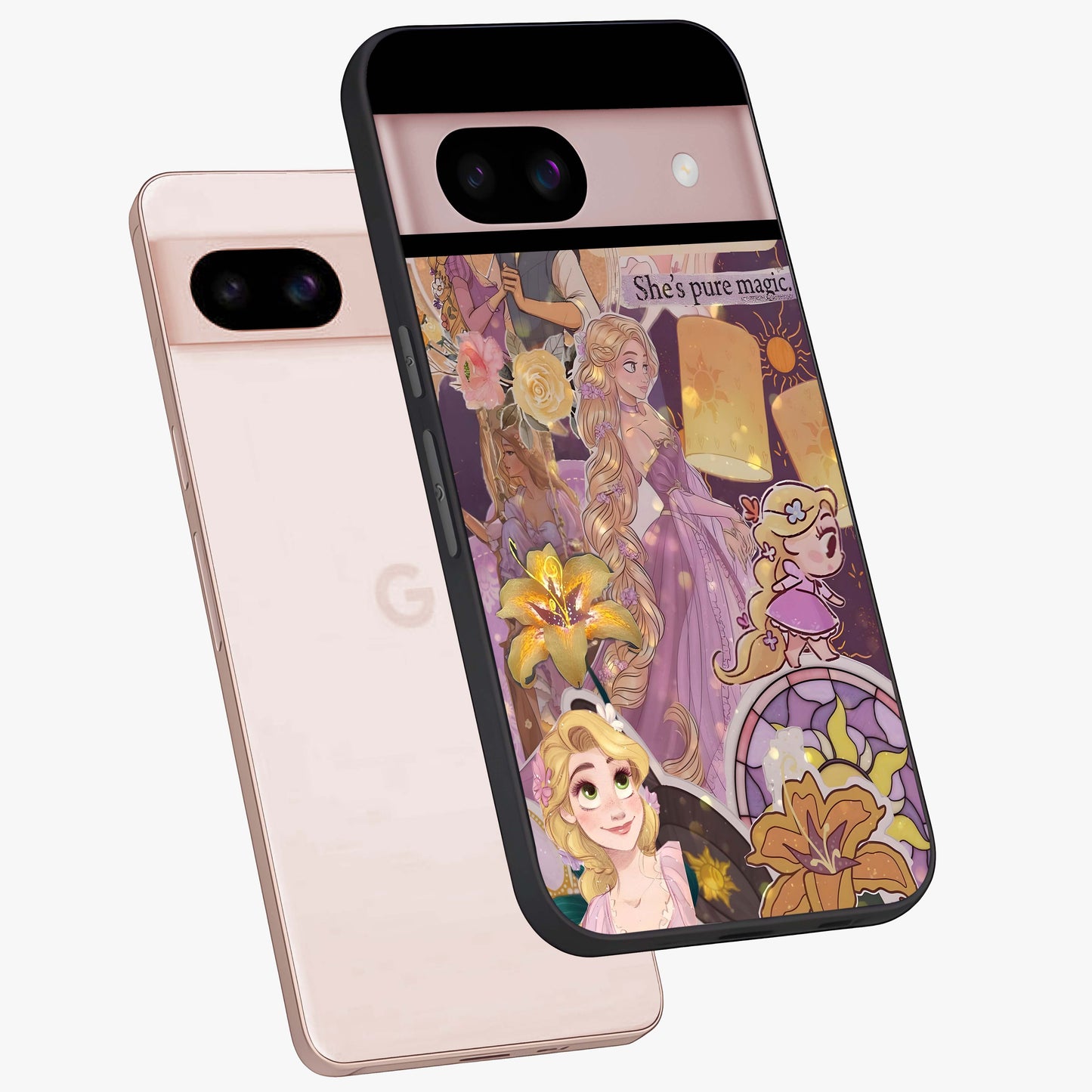 Magical Tangled Dream Glass Case displayed in angled mockup highlighting whimsical fantasy design with magical aesthetic.
