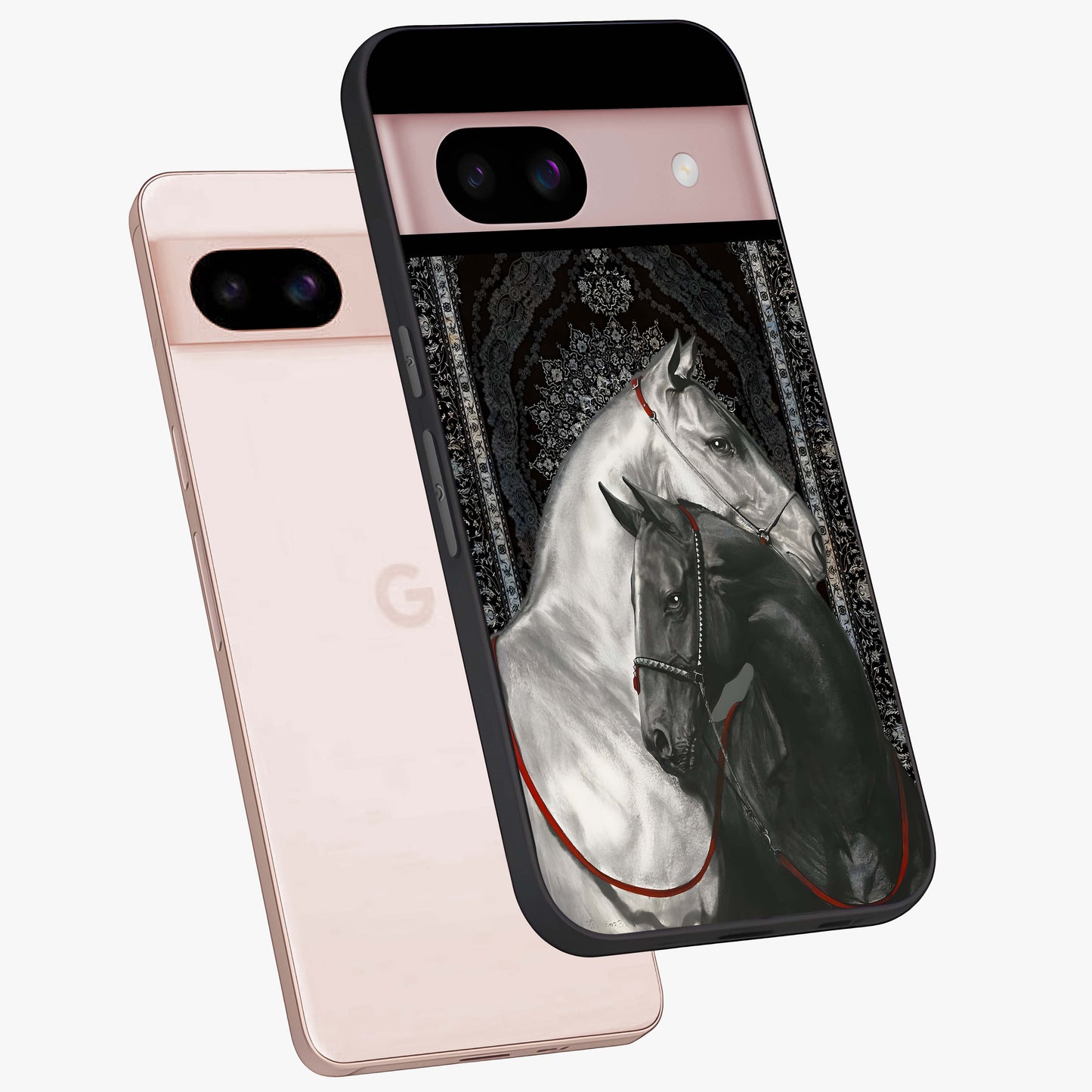 Majestic Ride Legacy Glass Case displayed in angled mockup highlighting sleek vehicle design with bold racing aesthetic.