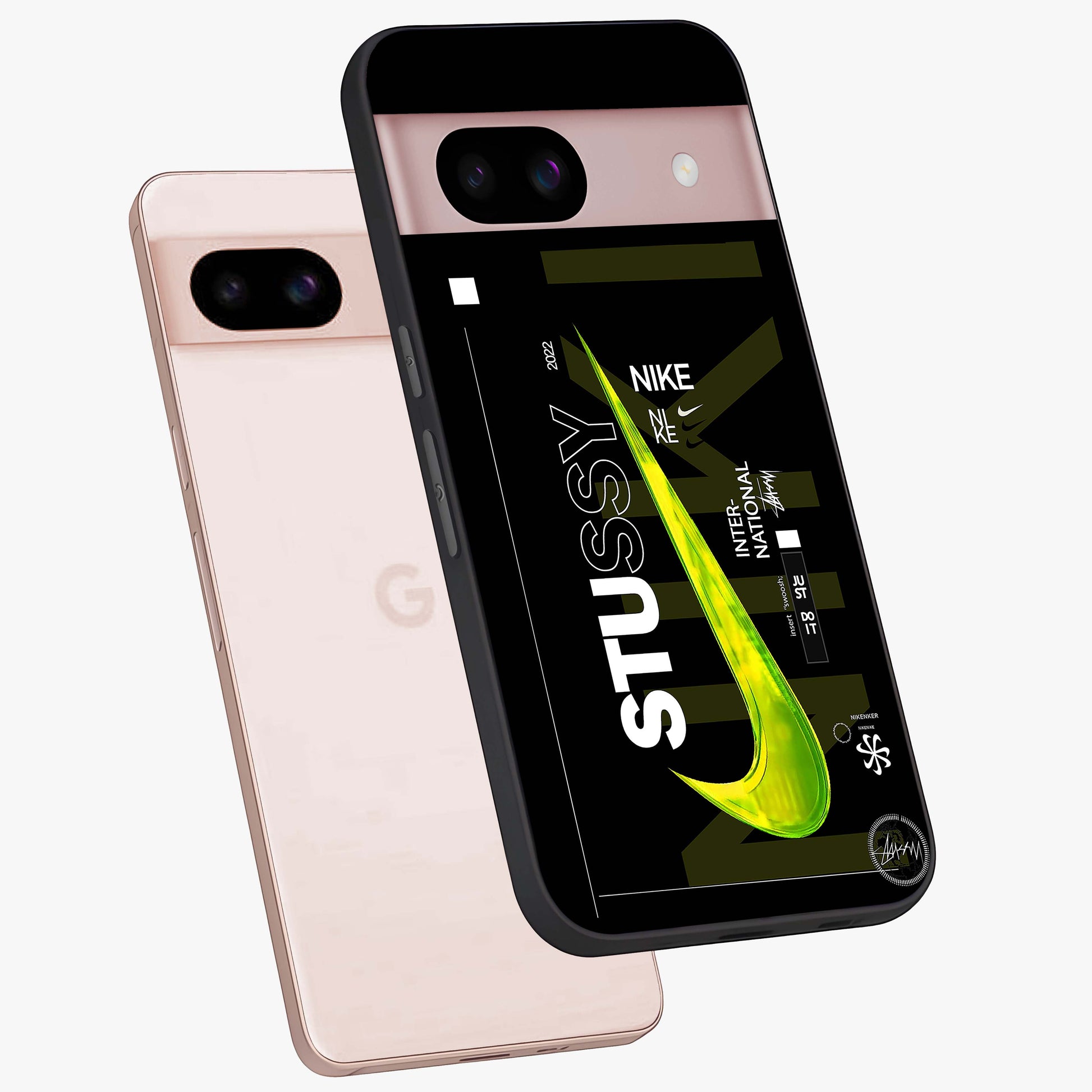 Neon Street Edition Glass Case displayed in angled mockup highlighting vibrant urban design with bold street aesthetic.