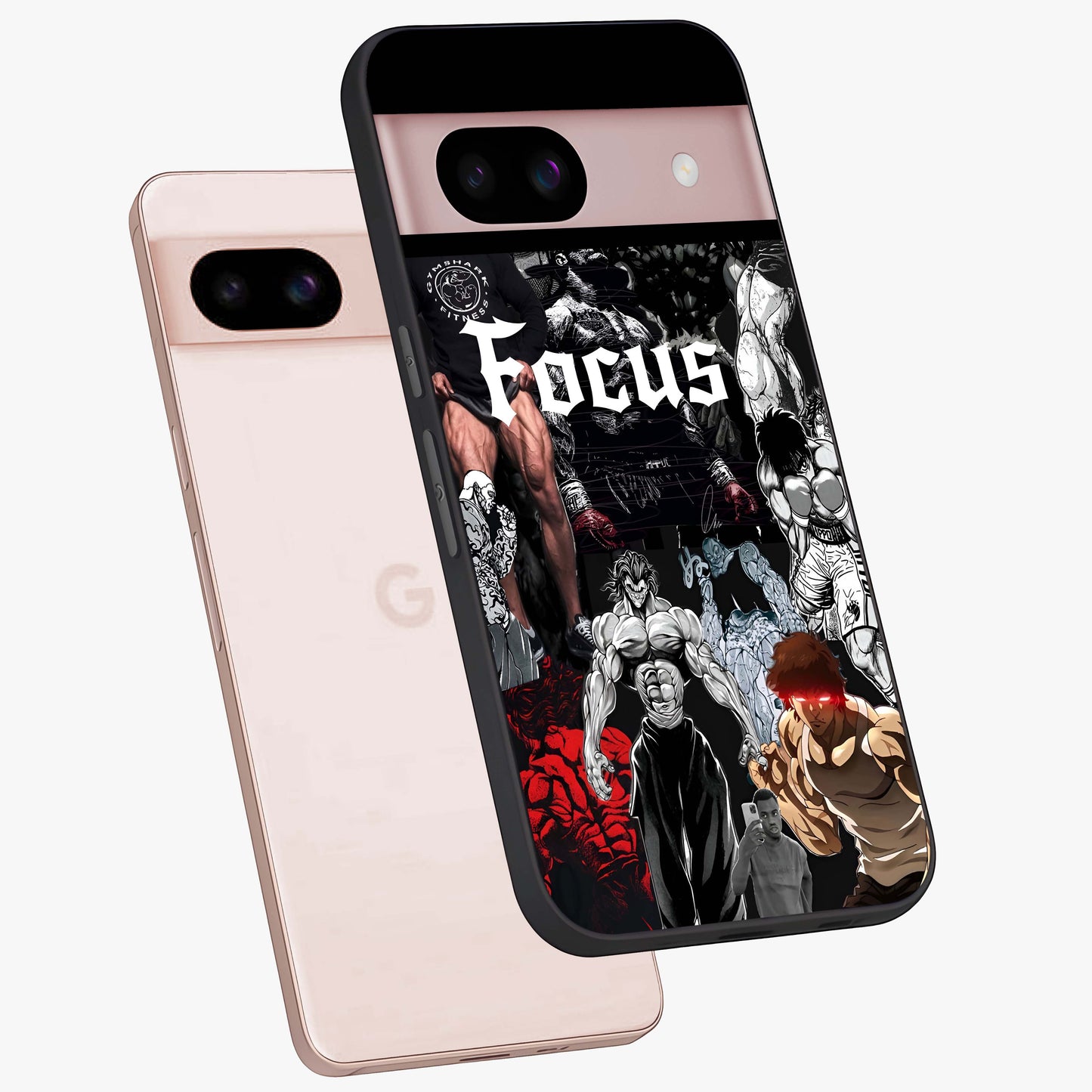 Relentless Power Focus Glass Case displayed in angled mockup highlighting bold statement design with modern aesthetic style.