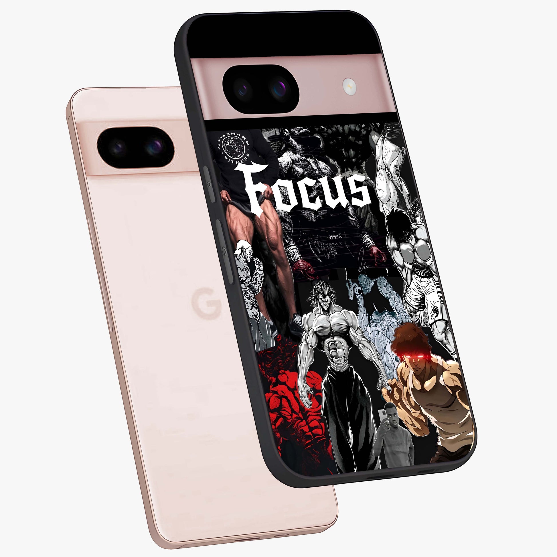 Relentless Power Focus Glass Case displayed in angled mockup highlighting bold statement design with modern aesthetic style.