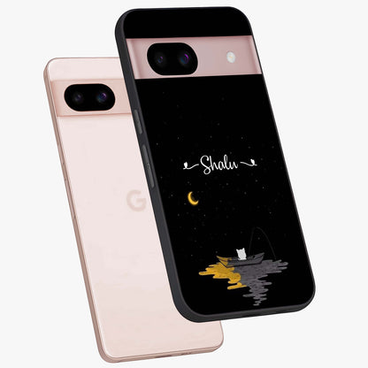 Silent Night Row Glass Case displayed in angled mockup highlighting peaceful evening design with dreamy night aesthetic.