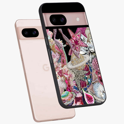 Starlit Jewel Dream Glass Case displayed in angled mockup highlighting glowing celestial jewel design with dreamy aesthetic.
