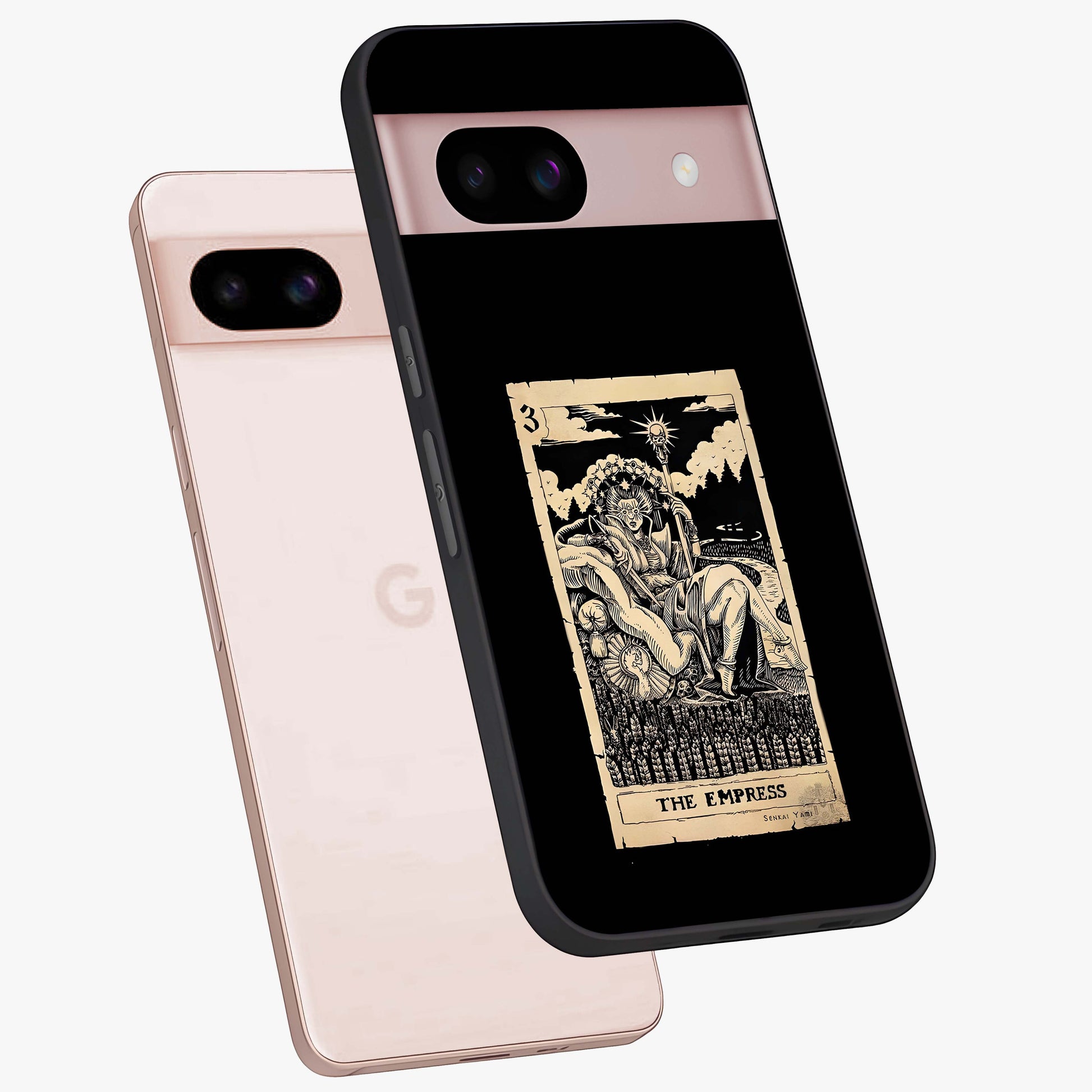 The Empress Glass Case displayed in angled mockup highlighting elegant royal design with majestic aesthetic style.
