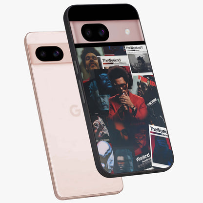 The Weeknd Glass Case displayed in angled mockup highlighting stylish pop culture inspired design with modern aesthetic.