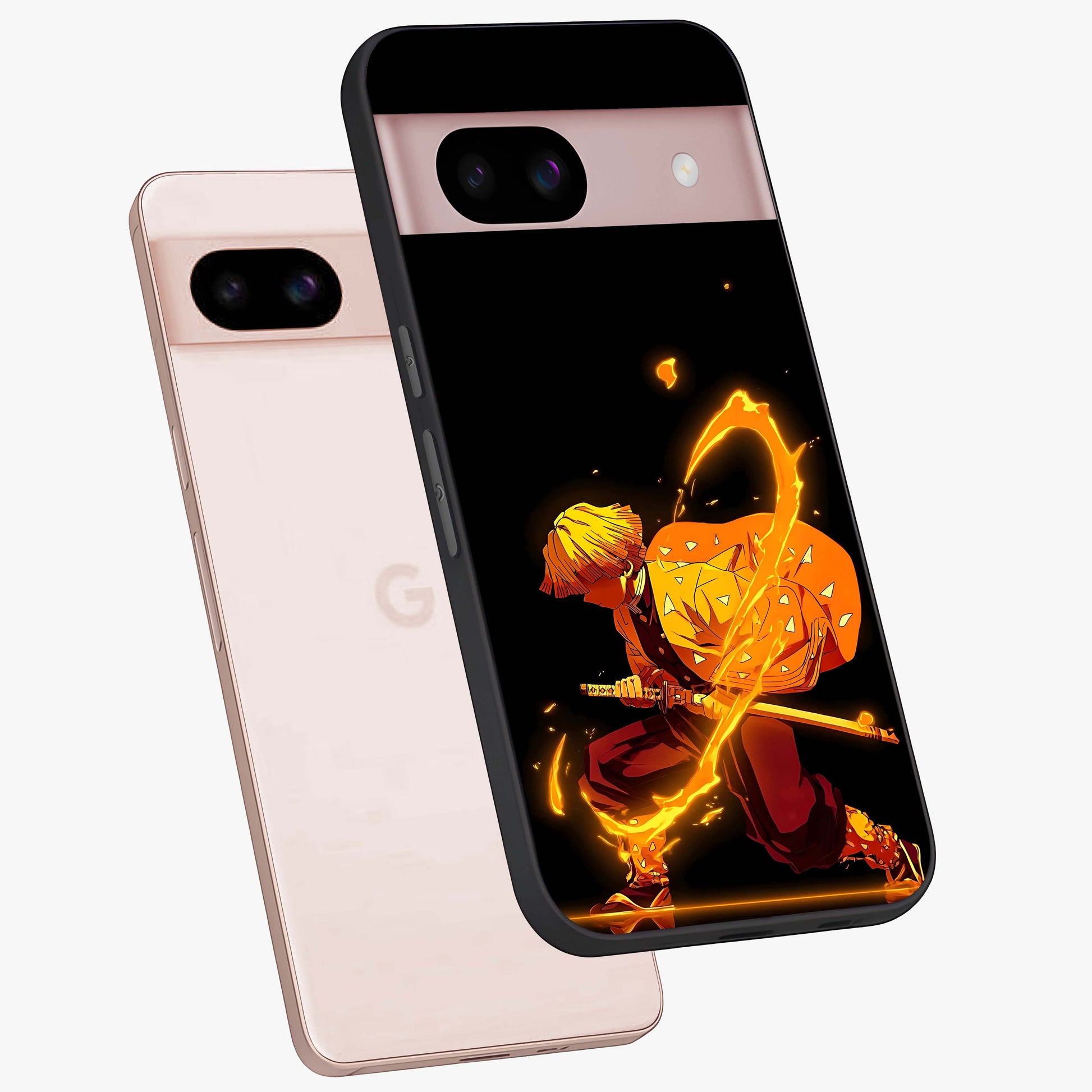 Thunder Flame Execution Glass Case displayed in angled mockup highlighting dramatic fire themed design with intense fantasy aesthetic.