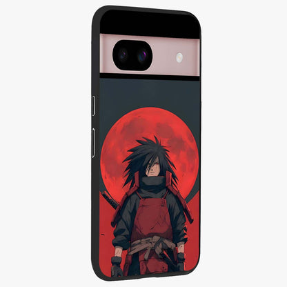 Crimson Moon Warlord Glass Case upright view showcasing powerful warlord artwork with dark celestial theme.