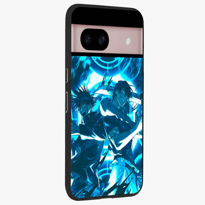 Cursed Energy Clash Glass Case upright view showcasing dramatic clash artwork with bold supernatural theme.