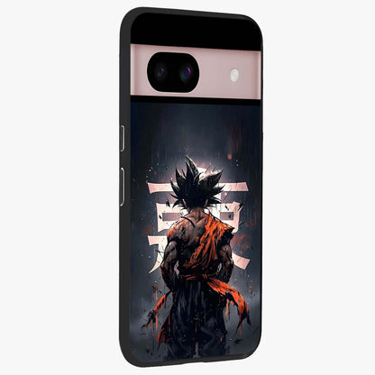 Dark Warrior In Rain Glass Case upright view showcasing powerful rainy battle scene with intense cinematic style.