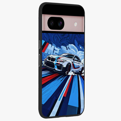 Drift Power Rush Glass Case upright view showcasing high speed racing artwork with bold automotive theme.