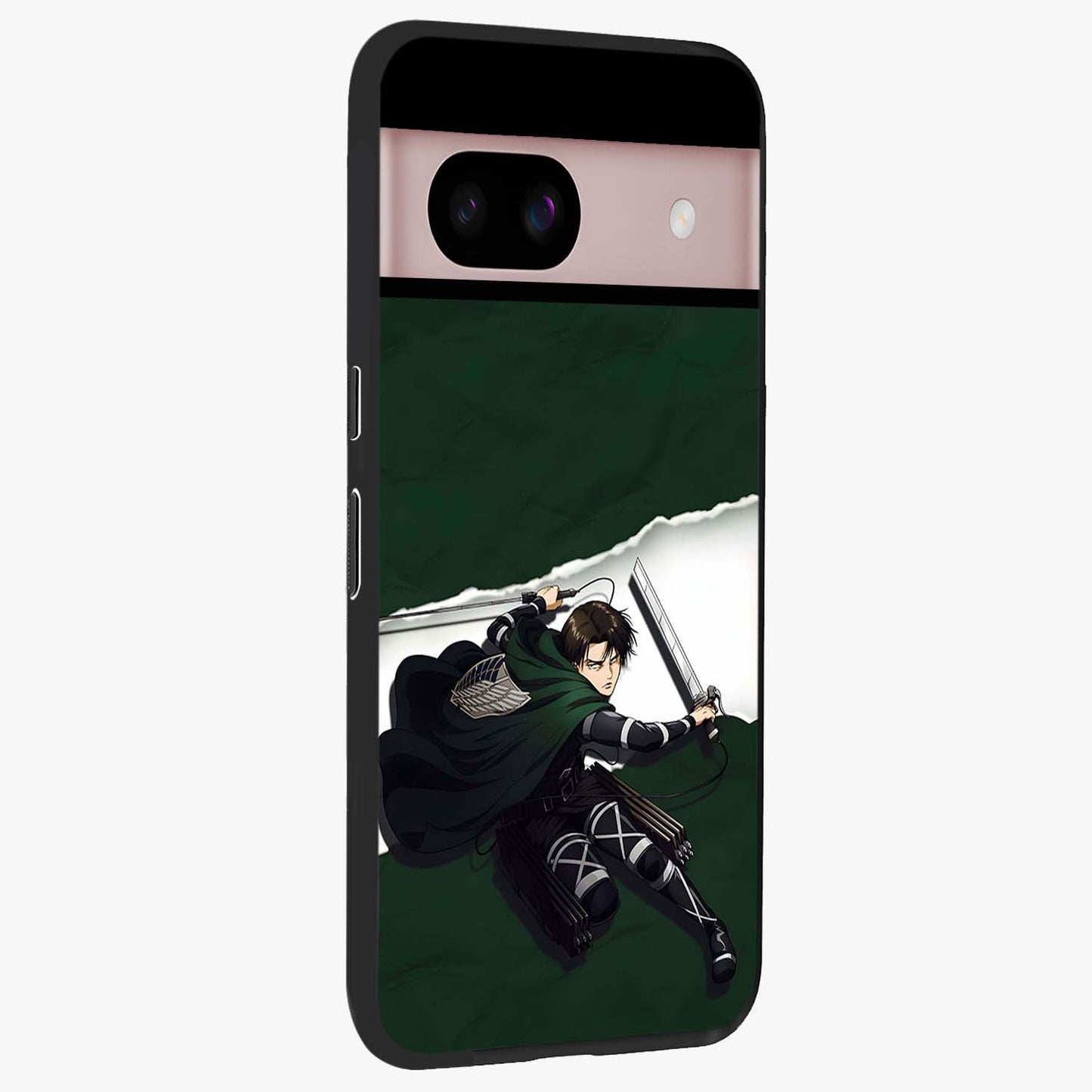 Emerald War Vanguard Glass Case upright view showcasing dramatic warrior artwork with bold fantasy theme.