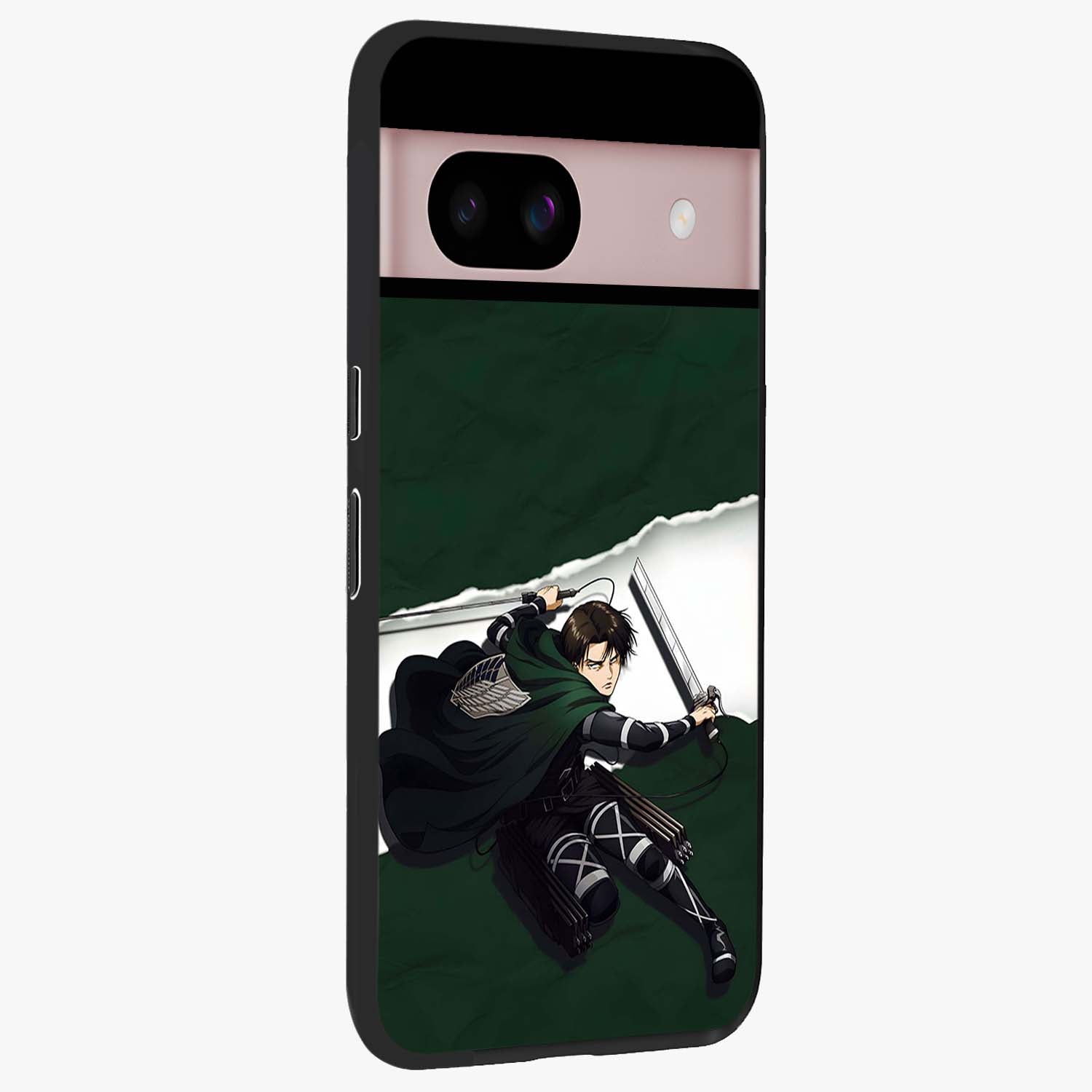 Emerald War Vanguard Glass Case upright view showcasing dramatic warrior artwork with bold fantasy theme.