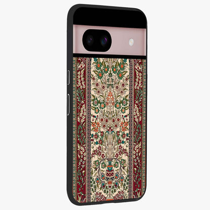 Persian Inspired Glass Case upright view showcasing decorative Persian artwork with rich heritage theme.