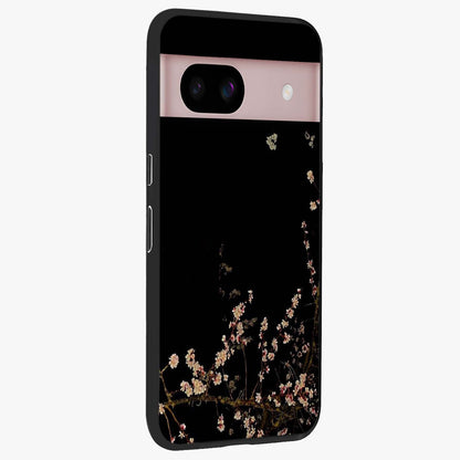 Petal Moon Light With Custom Name Glass Case upright view showcasing elegant floral moon artwork with personalized aesthetic.