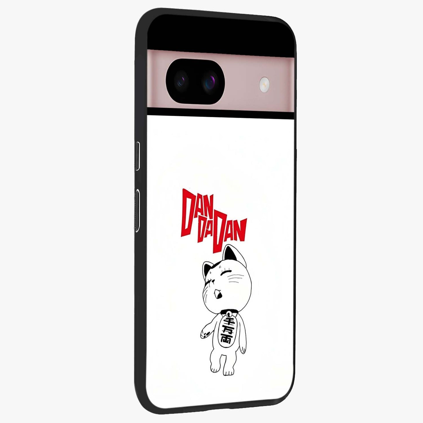 Playful Spirit Charm Glass Case upright view showcasing vibrant charm artwork with fun artistic theme.