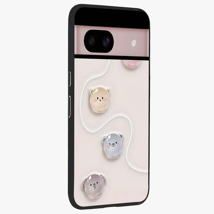 Puffy Face Parade Glass Case upright view showcasing adorable character artwork with cheerful animated theme.
