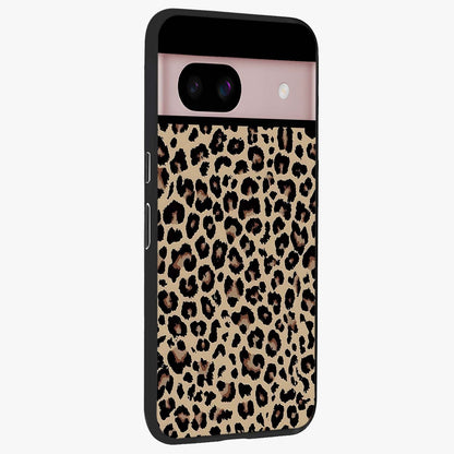Savage Chic Pattern Glass Case upright view showcasing trendy decorative artwork with edgy fashion theme.
