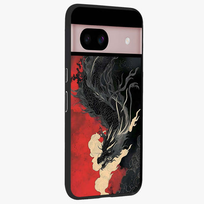 Shadow Dragon Fury Glass Case upright view showcasing intense dragon artwork with dramatic shadow theme.