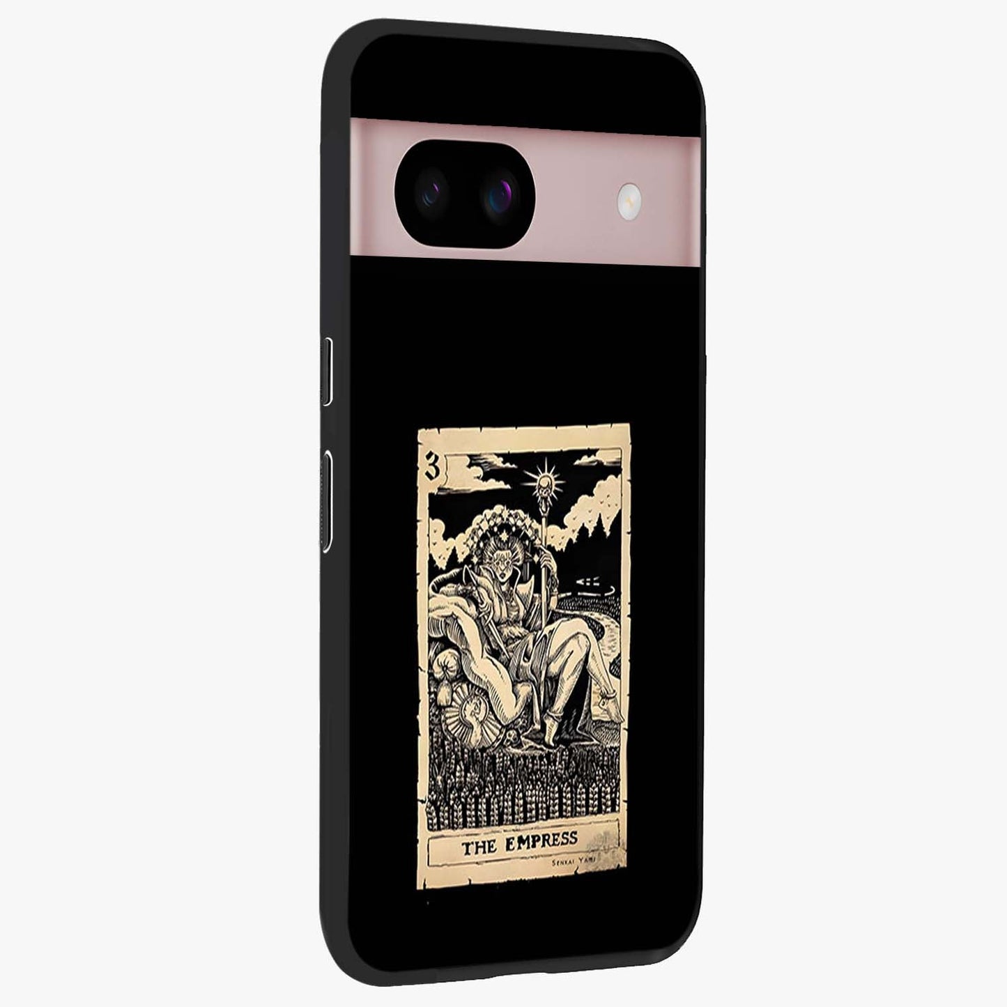 The Empress Glass Case upright view showcasing powerful empress themed artwork with luxurious artistic theme.
