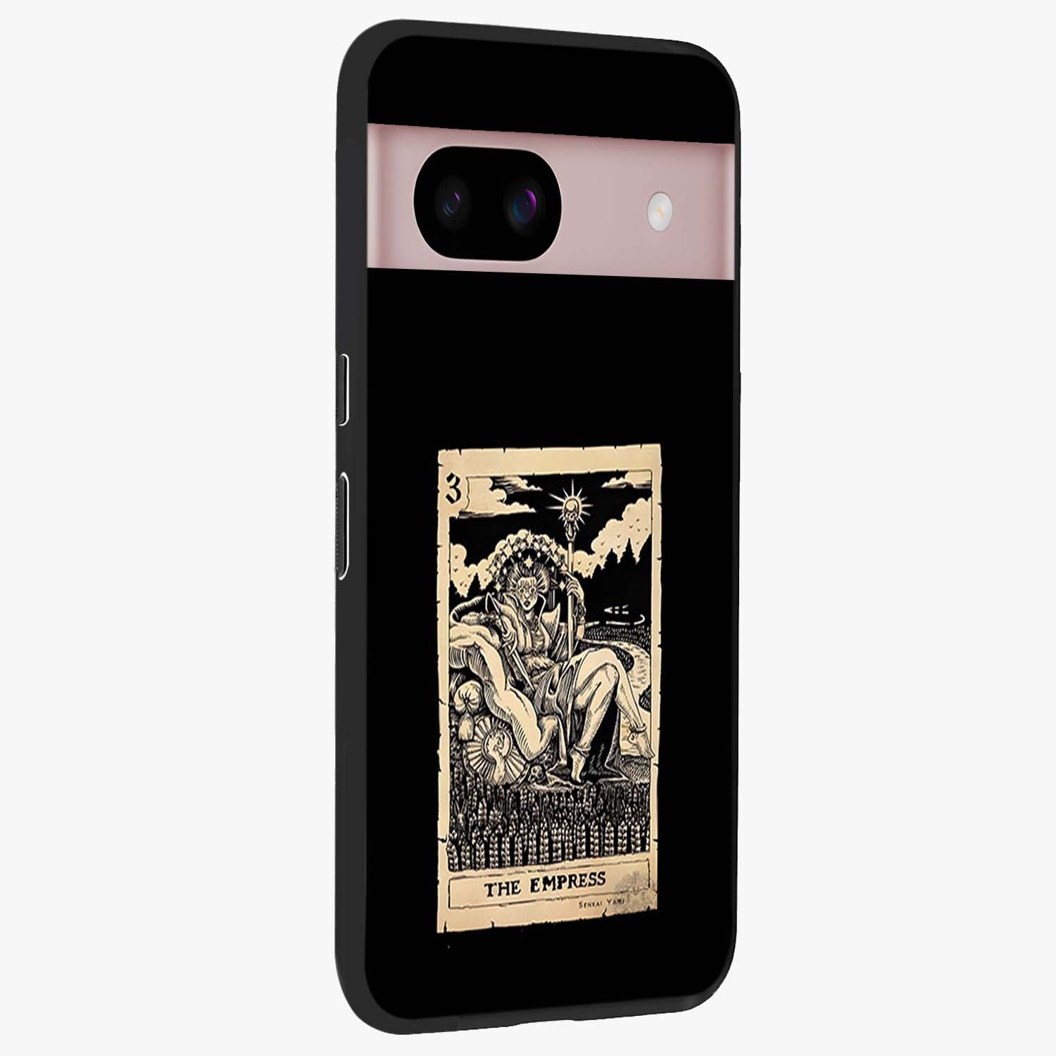 The Empress Glass Case upright view showcasing powerful empress themed artwork with luxurious artistic theme.