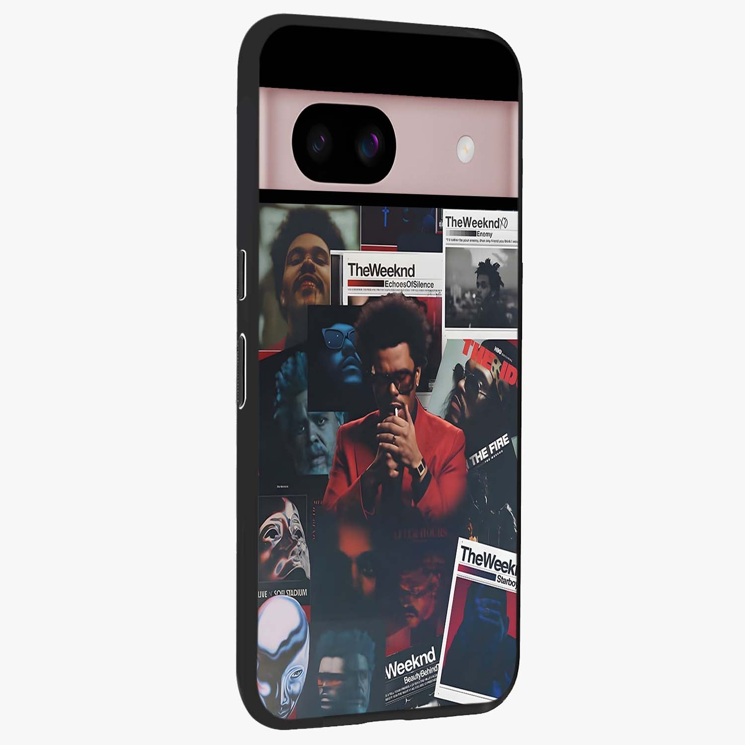 The Weeknd Glass Case upright view showcasing bold music themed artwork with contemporary artistic style.