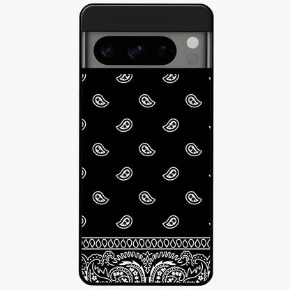 Retro Rebel Threads Glass Case showing flat back view with vintage street style artwork and glossy glass finish.