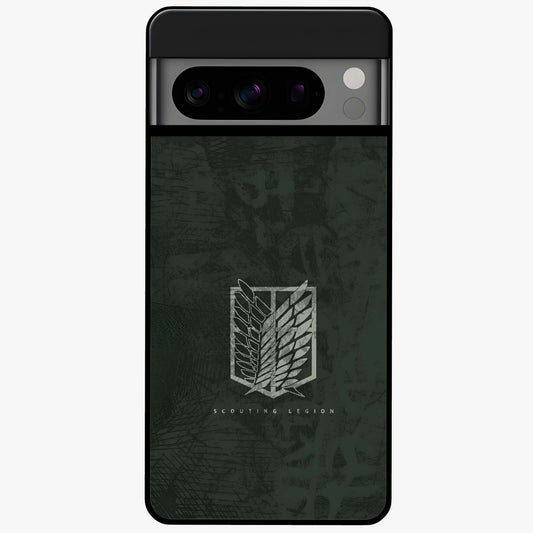 Wings Of Freedom Glass Case showing flat back view with symbolic wings artwork and glossy glass finish.