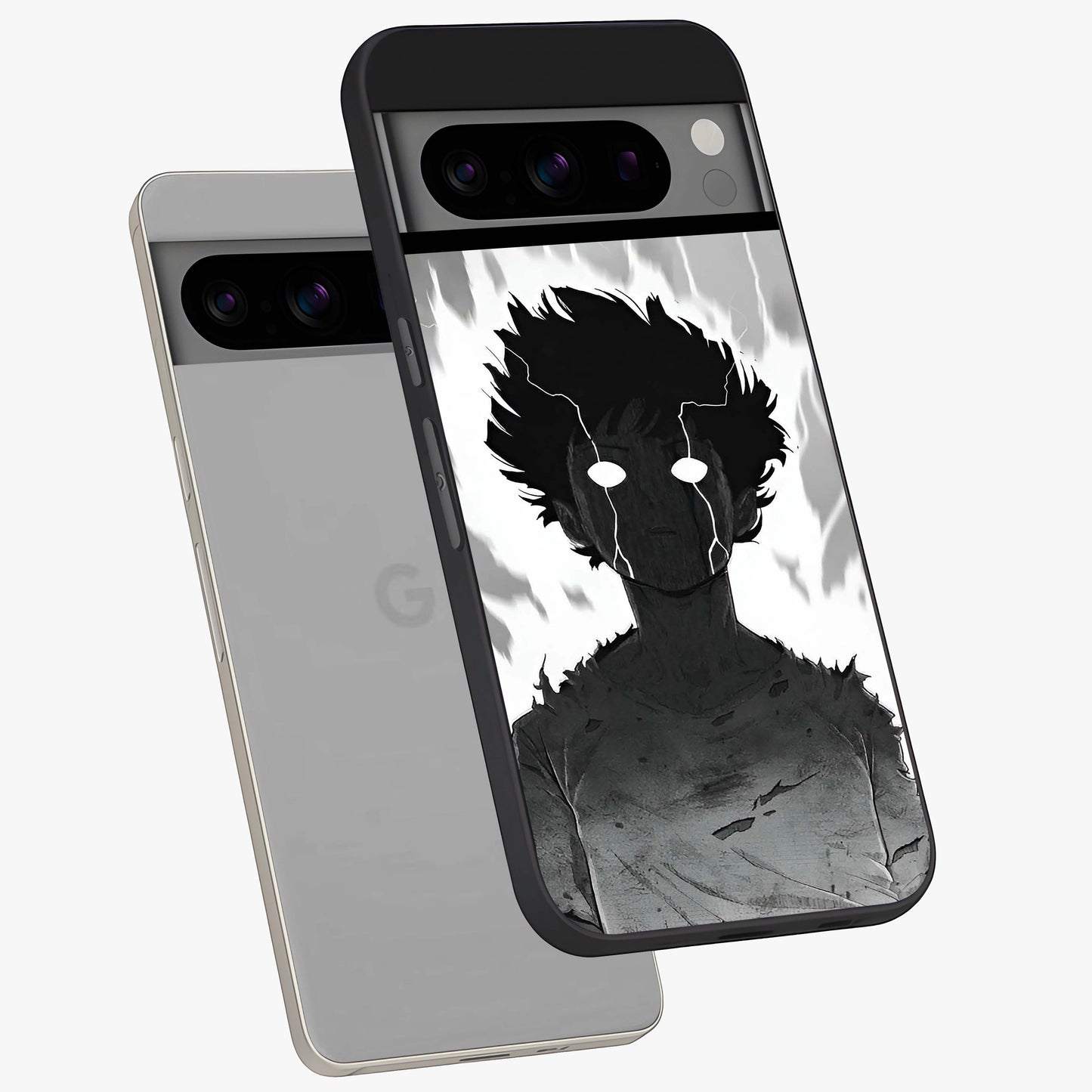 Awakened Inner Rage Glass Case displayed in angled mockup highlighting powerful graphic design and bold artistic theme.