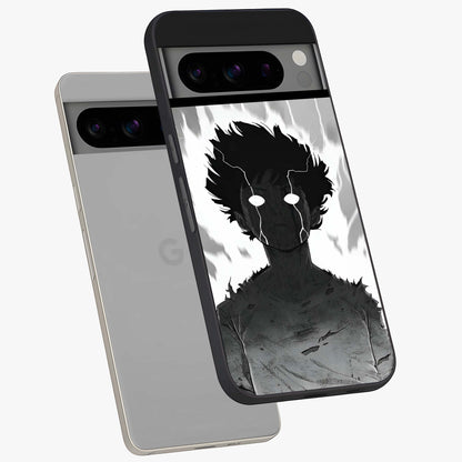 Awakened Inner Rage Glass Case displayed in angled mockup highlighting powerful graphic design and bold artistic theme.