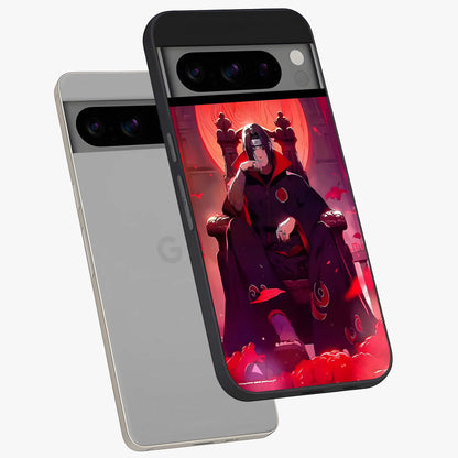 Blood Moon Sovereign Glass Case displayed in angled mockup highlighting dark celestial moon design and dramatic theme.