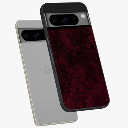 Crimson Fade Flow Glass Case displayed in angled mockup highlighting smooth gradient design with modern aesthetic style.