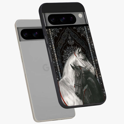 Majestic Ride Legacy Glass Case displayed in angled mockup highlighting sleek vehicle design with bold racing aesthetic.