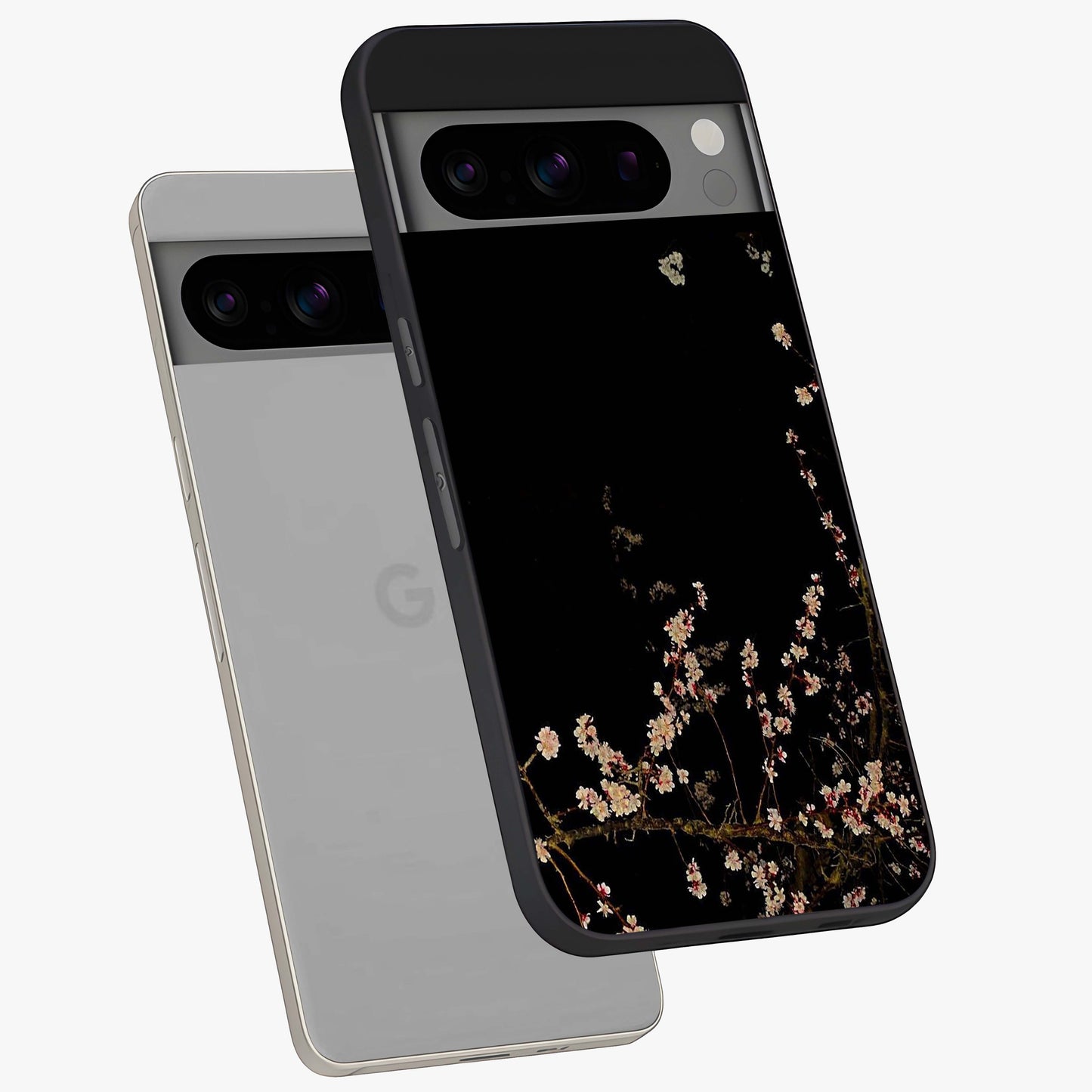 Petal Moon Light With Custom Name Glass Case displayed in angled mockup highlighting delicate petal design with custom name feature.