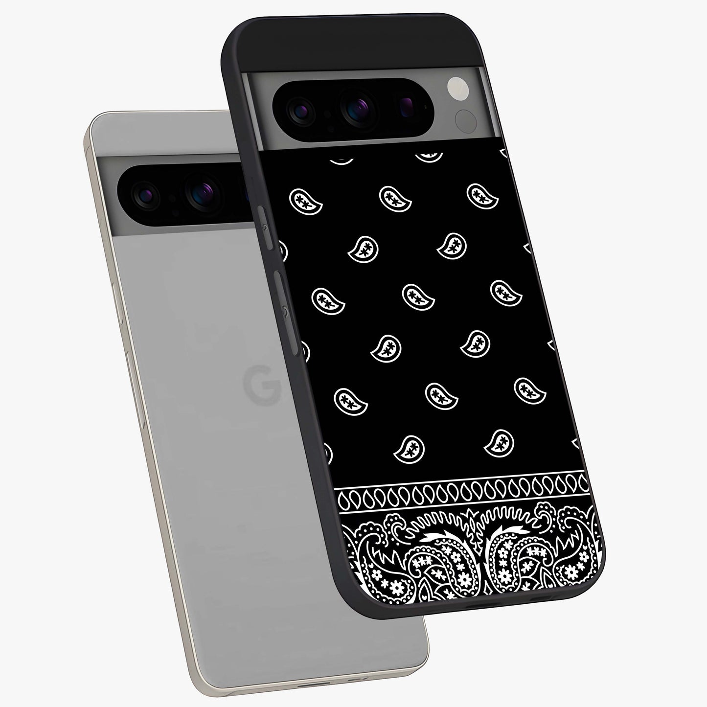 Retro Rebel Threads Glass Case displayed in angled mockup highlighting retro inspired graphic design with rebellious aesthetic.