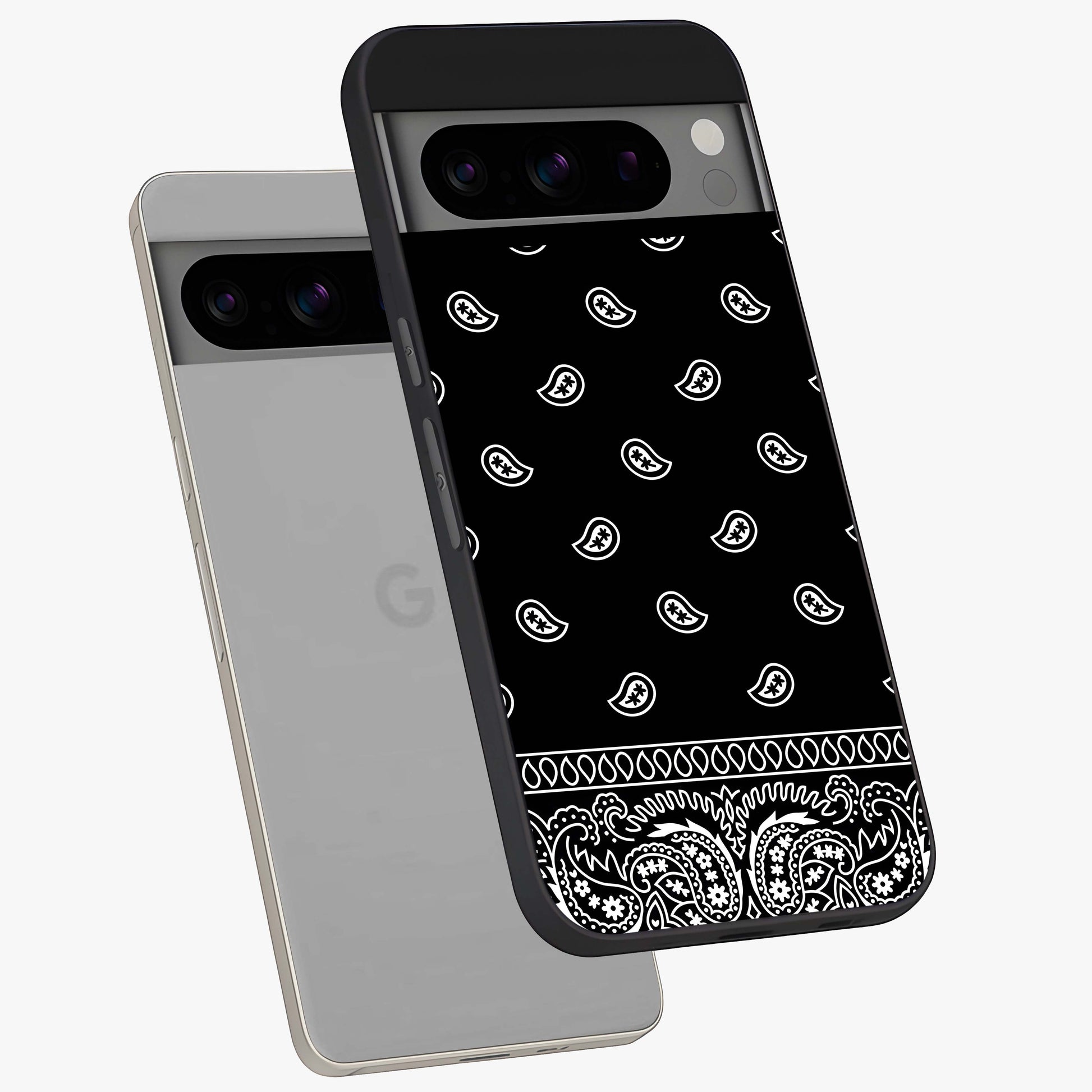 Retro Rebel Threads Glass Case displayed in angled mockup highlighting retro inspired graphic design with rebellious aesthetic.