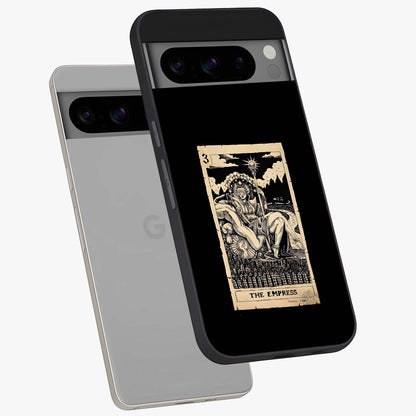 The Empress Glass Case displayed in angled mockup highlighting elegant royal design with majestic aesthetic style.
