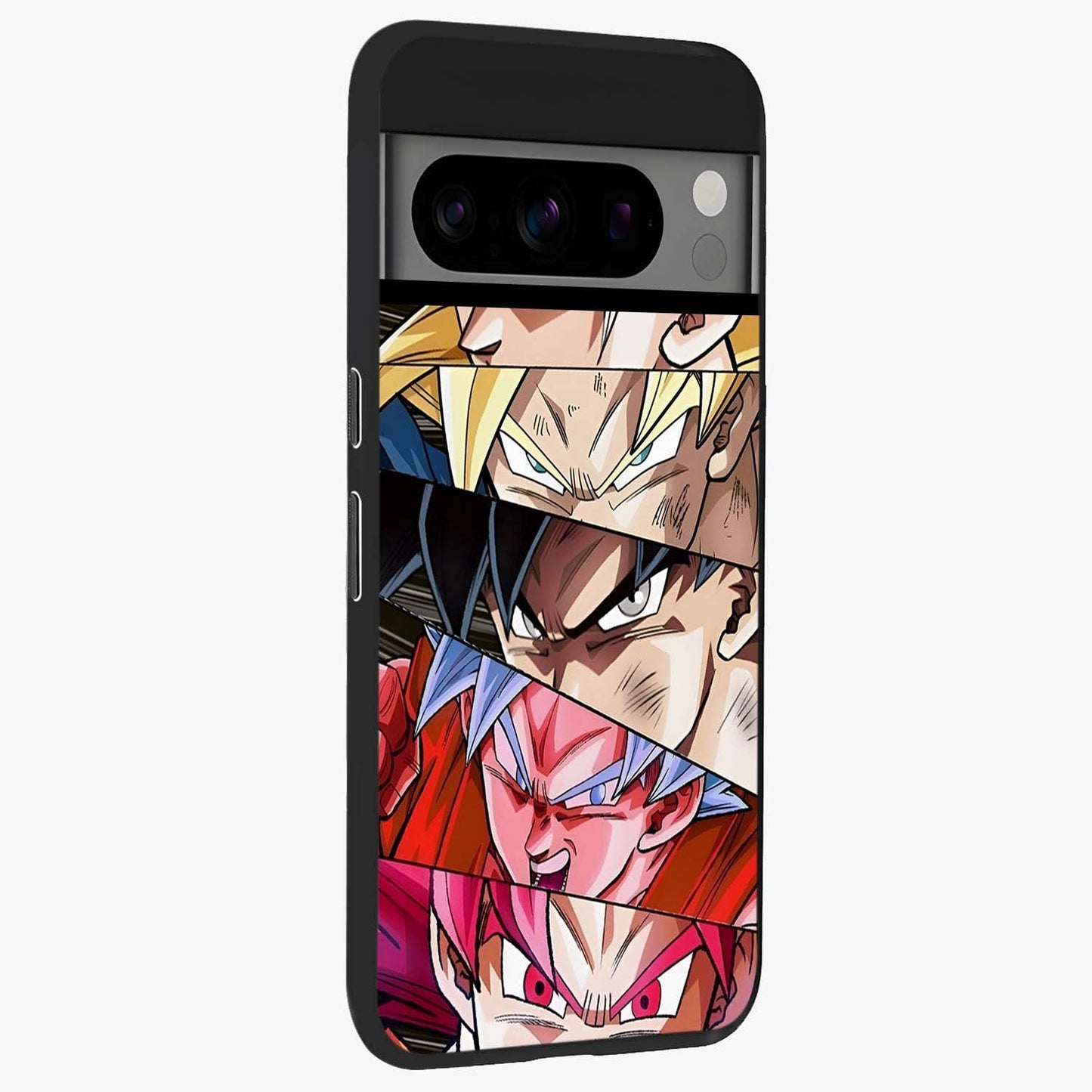 Anime Character Glass Case upright view showcasing expressive anime artwork with bold graphic style.