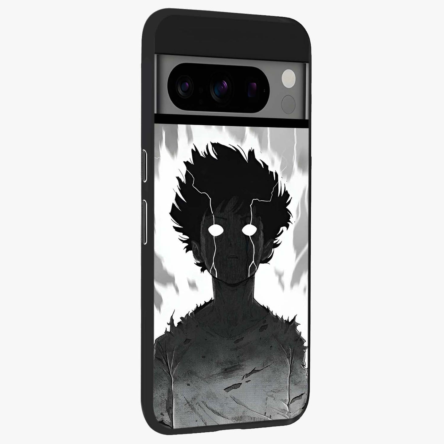Awakened Inner Rage Glass Case upright view showcasing dramatic artwork with strong expressive aesthetic.