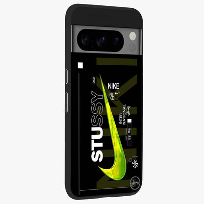 Neon Street Edition Glass Case upright view showcasing colorful neon artwork with modern street culture theme.
